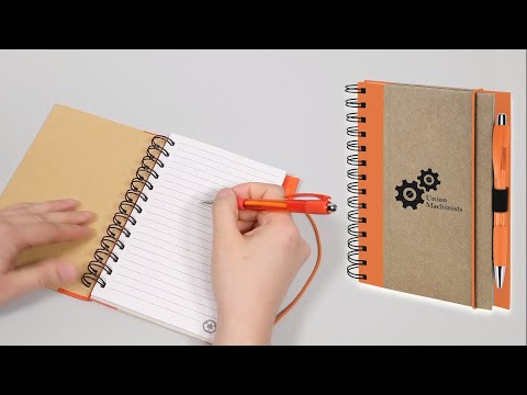 Recycled Notebook with Matching Pen