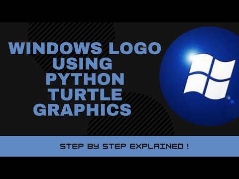 Windows Logo Python Turtle Graphics