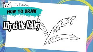 How to Draw Lily of the Valley - Easy Drawing