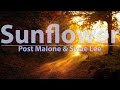 Post Malone Swae Lee Sunflower Lyrics Audio 4k Video