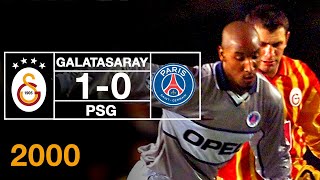 Nostalji Maçlar | 2000-2001 Şampiyonlar Ligi Sezonu Galatasaray 1 - 0 Paris Sain