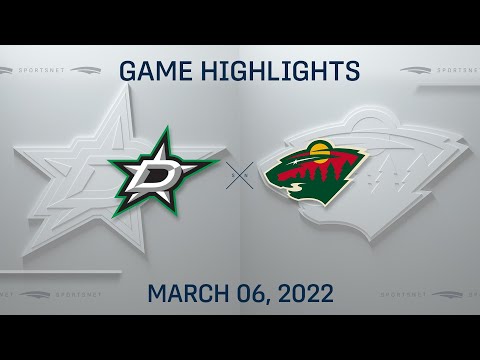 NHL Highlights | Stars vs. Wild - Mar. 6, 2022