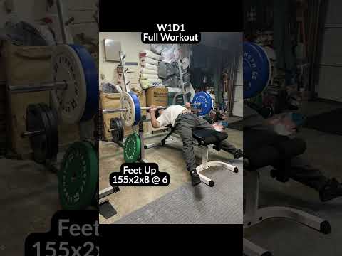 W1D1 Secondary Bench - Full Workout