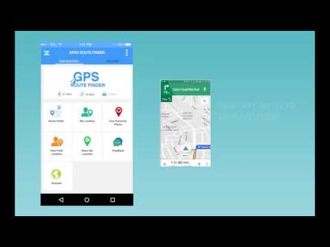 GPS Navigation Route finder Video
