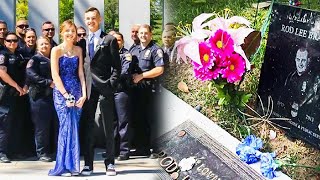 She Went to Her Cop Dad’s Grave Alone—But Found a Circle of Strangers Waiting There!