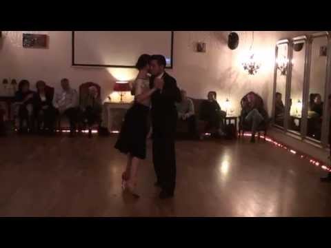  Amanda Costa  and  Adrian Costa  are  dancing  to  a  milonga  by  Carlos di Sarli