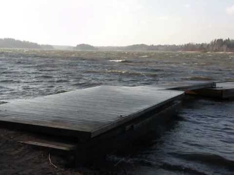 Strong Wind, Lake Pitkäjärvi 29.10.2014