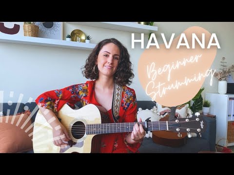 Havana Guitar Lesson Tutorial - Camila Cabello [EASY chords + strumming + singing] #easyguitarlesson