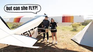 First time Camping in our Camper Plane