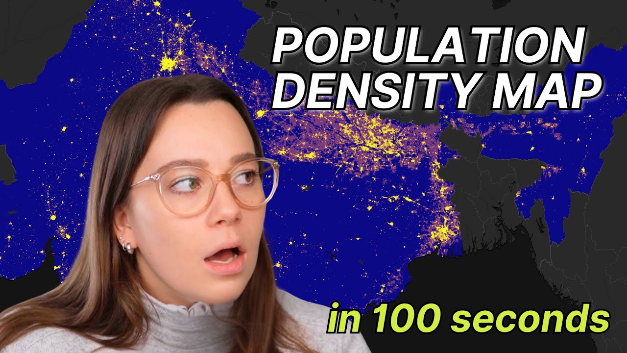 Create a Population Density Map in 100 Seconds — Step-by-Step Tutorial