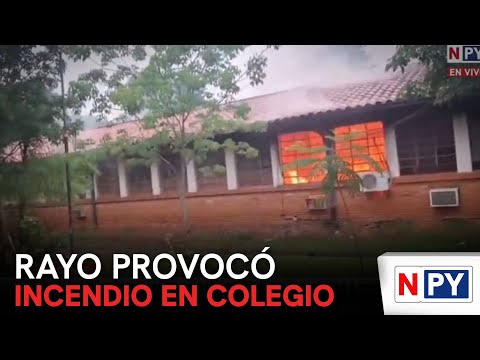 Se incendió un colegio en Cordillera