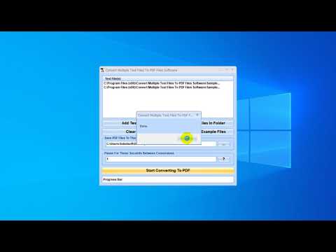 Convert Multiple Text Files To PDF Files Software