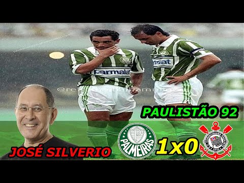 Palmeiras 1 x 0 Corinthians JOSÉ SILVÉRIO Paulistão 92