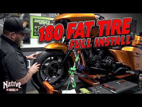 ⚡How To Install Harley Fat Tire Kit Native 180 Pitbull⚡