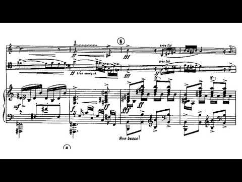 Francis Poulenc: Trio for Oboe, Bassoon and Piano, FP 43 (Score Video)