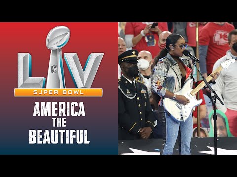 H.E.R. Sings America the Beautiful at Super Bowl LV