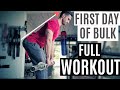 Full Workout For Bulking | Day 1. (Hindi)