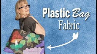 How to make FABRIC from PLASTIC grocery bags - Upcycling Plastic
