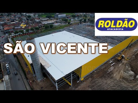 WORKS OF THE LARGEST WHOLESALER IN BAIXADA SANTISTA ROLDÃO IN SÃO VICENTE ALMOST READY