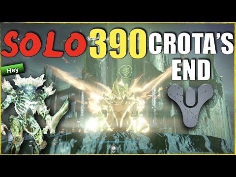 Destiny - SOLO 390 Light Crota's End! FULL Hard Mode Raid | Checkpoints in Description