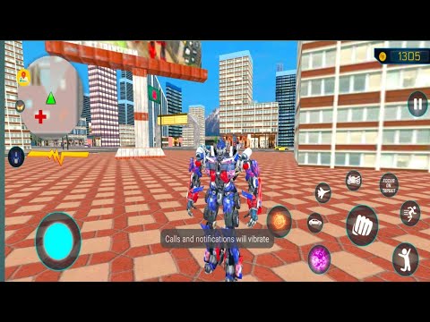 Optimus Prime Multiple Transformation Jet Robot Car Game 2022 - Android Gameplay