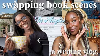 writing a story based on each other's moodboards + playlist 💌🖊️ swapping scenes w/ @kaetovalentina