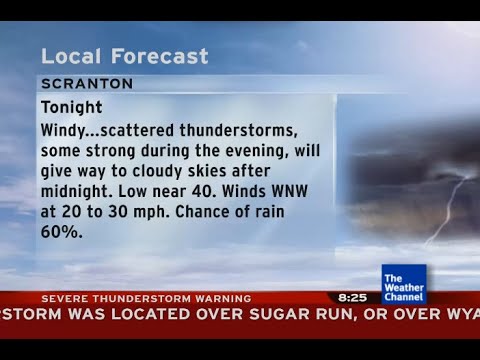Intellistar 1 SD with Severe Thunderstorm Warning/Wind Advisory - Scranton, PA (11/5/2025)