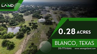 Land for Sale - 0.28 Acres Blanco, Texas - RESIDENTIAL LOT