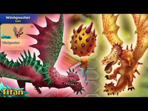 Windgnasher Max Level 175 Titan Mode | Dragons: Rise of Berk