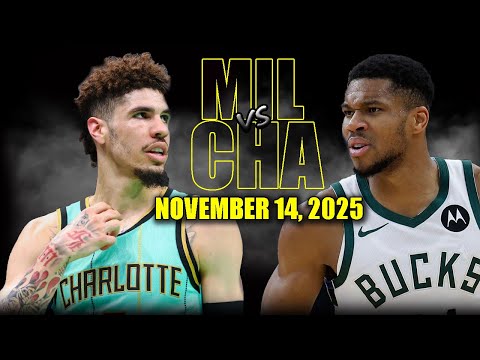 Milwaukee Bucks vs Charlotte Hornets Full Game Highlights - November 14, 2025 | NBA Season