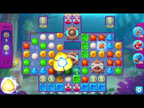 Fishdom 6383 Super Hard Level - 15 moves - NO BooSTERS