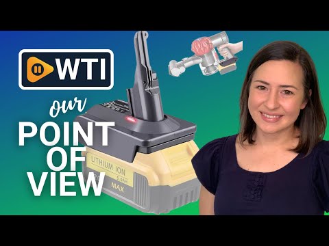 V8 Adapter for Dewalt 20V Lithium Battery Converter to Replace for Dyson V8 Battery - WTI product video review