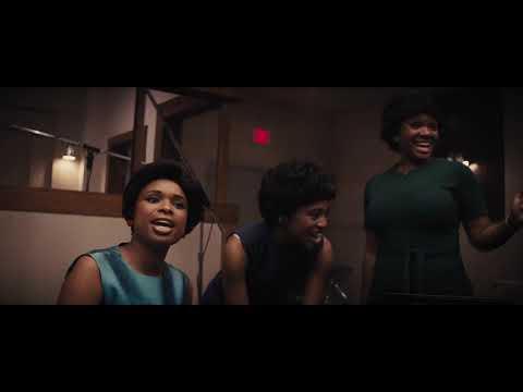Respect (2021) official trailer thumbnail with Jennifer Hudson as Aretha Franklin singing on stage