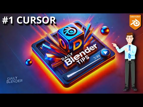 DAILY BLENDER TIP - #1 Cursor - Blender 4.3 Tutorial