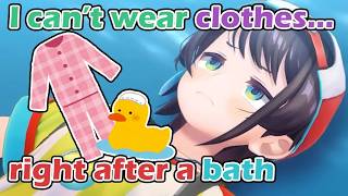 Subaru explains why it takes her an hour to take a bath and Okayu hates it [hololive/ENG Sub]