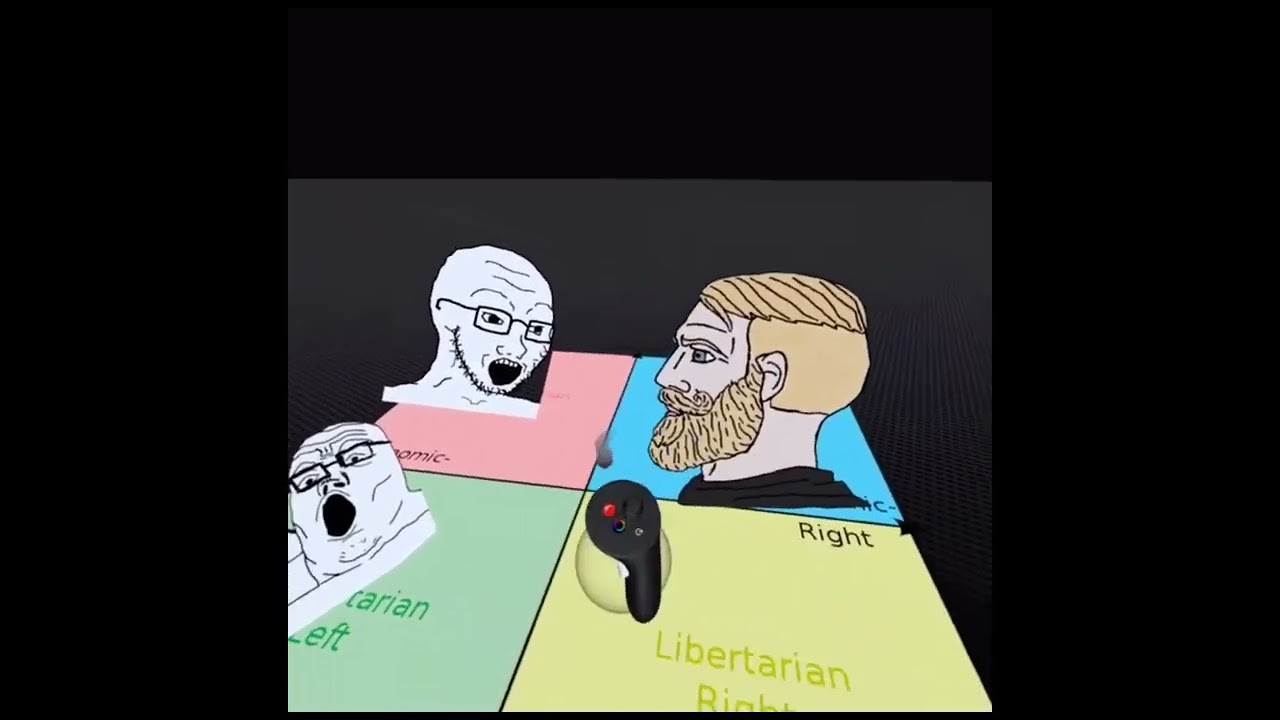 average political compass fan