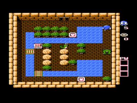 Maxel Plays Adventures Of Lolo - Floor 1