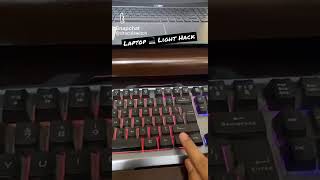 How to Hack Laptop keyboard light || how to hacke keyboard Light | #hacker #light #codingmhs #shorts