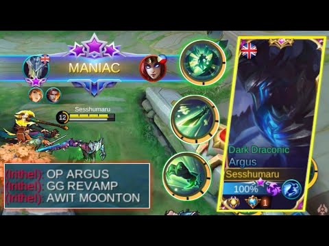 ARGUS REVAMP IS HERE!!! | IS IT GOOD OR BAD? | MANIAC GAMEPLAY - MLBB