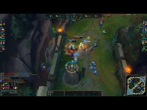 Malphite vs Riven top lane tower dive bait outplay