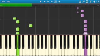 The Beatles -- Can't Buy Me Love , piano tutorial (synthesia 100%)
