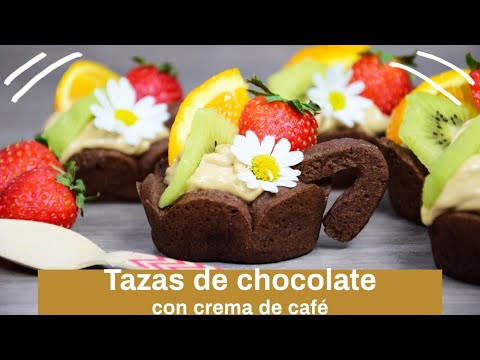 TAZAS DE CHOCOLATE con crema de café