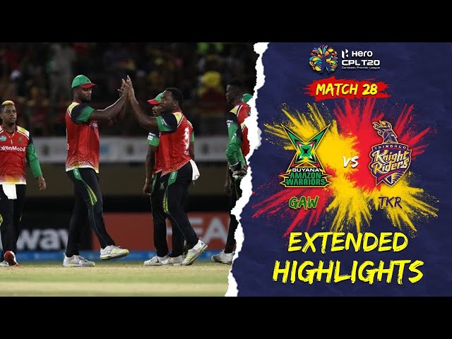 Extended Highlights | Guyana Amazon Warriors vs Trinbago Knight Riders | CPL 2022