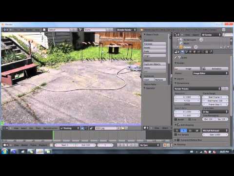 Blender 2.6 Tutorial 17 - Camera Tracking Pt 1 / 2