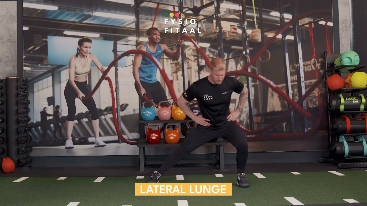 Video thumbnail: Lateral lunge | Fysio Fitaal