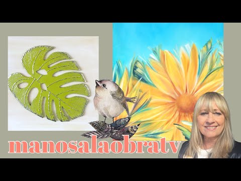 ManosalaObraTv 2022 Programa 11 Fibrofacil Foil Pintura Tiza - Dibujo Grafito - Pintar Flores  Óleo