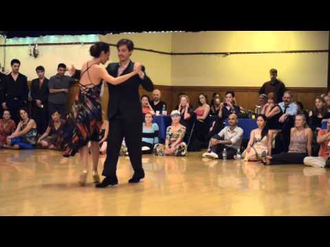  Dominic Bridge  and  Luz Castineiras  are  dancing  to  a  tango  at  Portland tango festival  in  2015