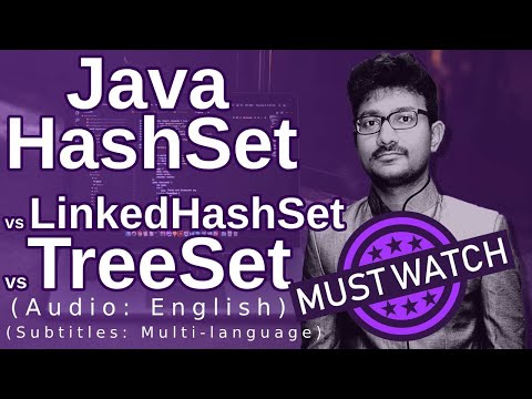Hashset Vs Linkedhashset Vs Treeset In Java Java Collections In English Java Tutorial