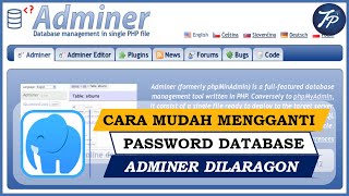 Cara Mengubah Password Adminer Di Laragon || How To Change Admin Password In Laragon