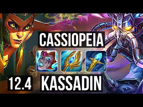 CASSIOPEIA vs KASSADIN (MID) | 8/0/6, 600+ games, Legendary, 1.1M mastery | NA Master | 12.4